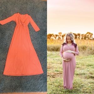 Mauve maternity dress. Worn once.